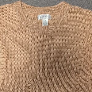 White Fawn Knit Sweater in Warm Pink